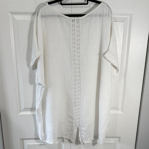 100% linen made in Italy Tunic Top - Picture 3 of 7